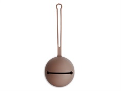 Mushie cloudy mauve silicone pacifier case